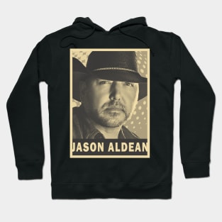 brown cream Jason Aldean #2 Hoodie